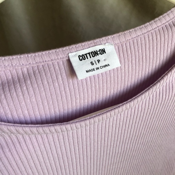 Cotton on purple long sleeve top - Picture 4 of 5